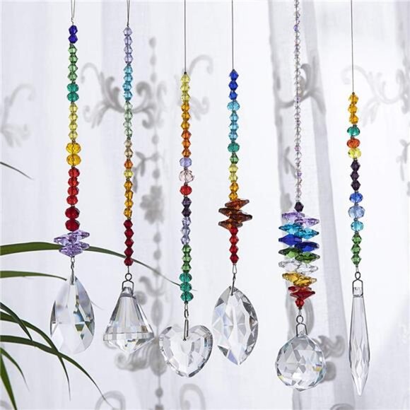 Colorful Crystals Glass Pendants Chandelier Suncatchers - Picture 4 of 7
